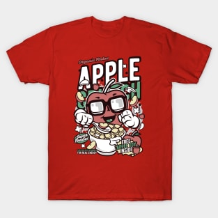 Retro Cereal Box Apple Crunch // Junk Food Nostalgia // Cereal Lover T-Shirt